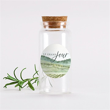 Mignonette mariage vigne sticker