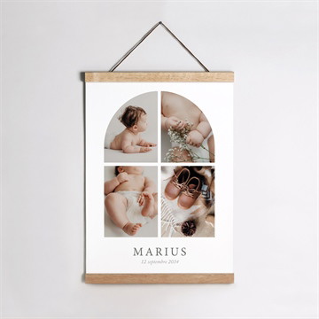 Affiche naissance fenêtre sur la vie arche