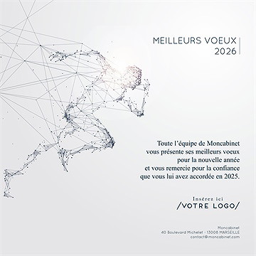 Carte de voeux virtuelle image entreprise corps humain