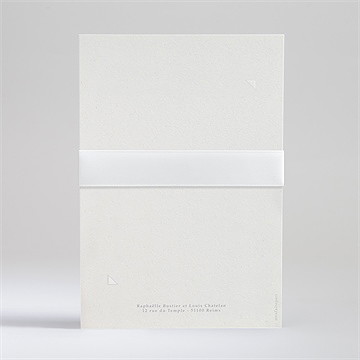 Faire-part mariage tropiques - Dos du faire-part