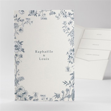 Faire-part mariage tropiques pocketfold