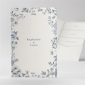 Faire-part mariage tropiques pocketfold