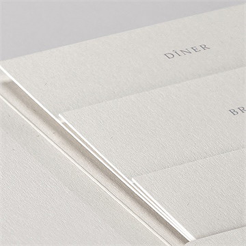 Faire-part mariage tropiques pocketfold - Détail du faire-part