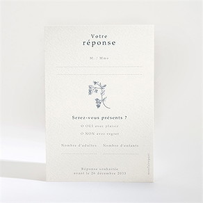 Carton réponse mariage tropiques