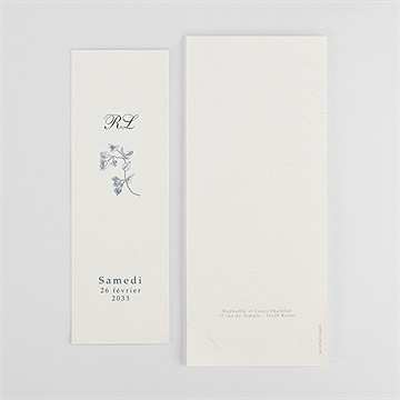 Remerciement mariage tropiques - Dos du remerciement