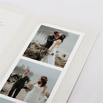 Remerciement mariage tropiques - Détail du remerciement