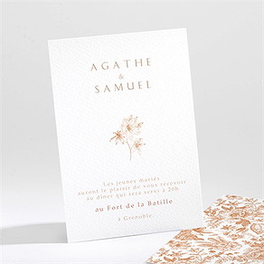 Carton d'invitation mariage passionnément