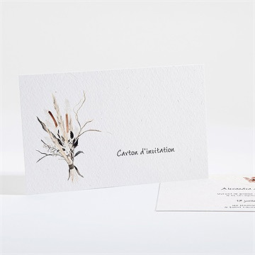 Carton d'invitation mariage pampa
