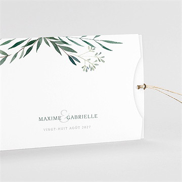 Faire-part mariage douceur du pinceau pochette