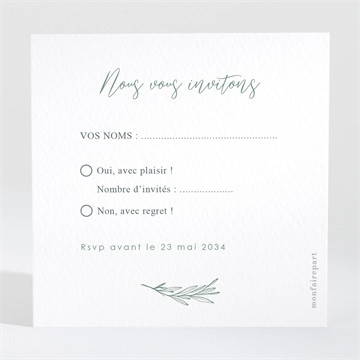 Carton réponse mariage tout pour toi