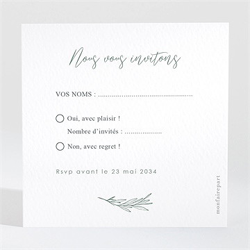 Carton réponse mariage tout pour toi