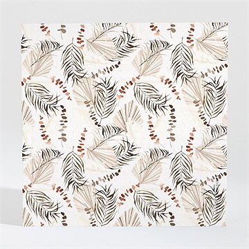 Carton réponse mariage pampa - Dos du carton