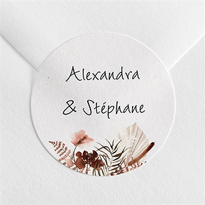 Sticker mariage pampa