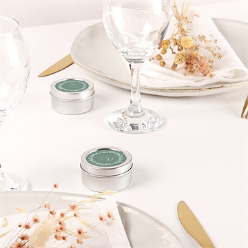 Bougie mariage tout pour toi argent - Mise en situation