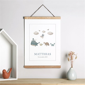 Affiche naissance mer - Mise en situation