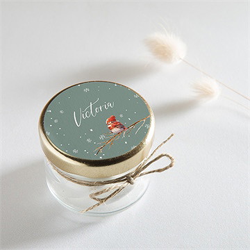 Sticker naissance flocons de neige - Mise en situation