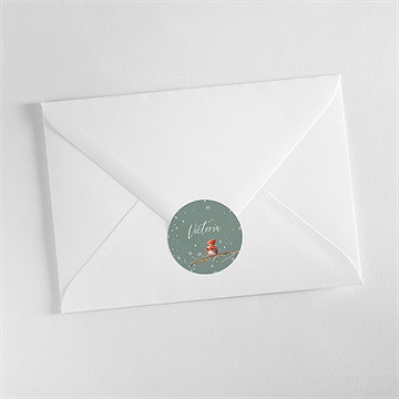 Sticker naissance flocons de neige - Mise en situation