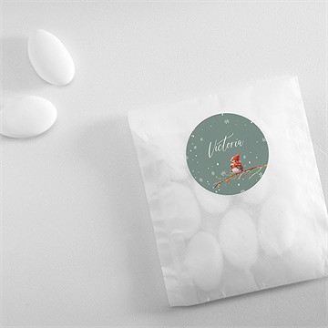 Sticker naissance flocons de neige - Mise en situation