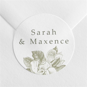 Sticker mariage fleuri