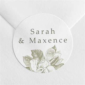 Sticker mariage fleuri