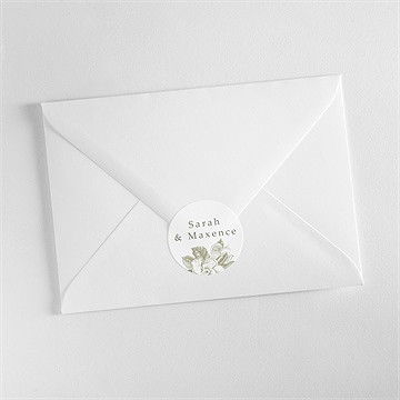 Sticker mariage fleuri - Mise en situation