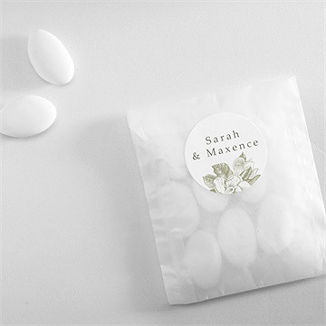 Sticker mariage fleuri - Mise en situation