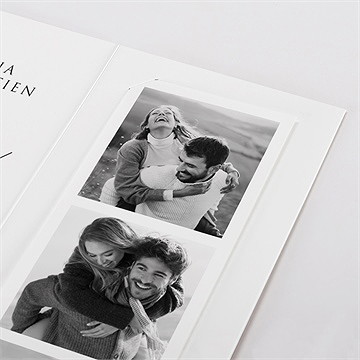 Faire-part mariage elle a dit oui photomaton - Détail du faire-part