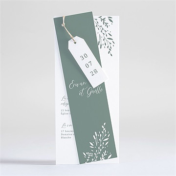 Faire-part mariage elégante poésie superposition