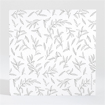 Carton d'invitation mariage toi c'est moi - Dos du carton