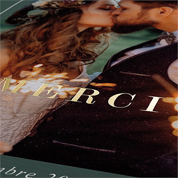 Remerciement mariage toi c'est moi - Détail de la carte