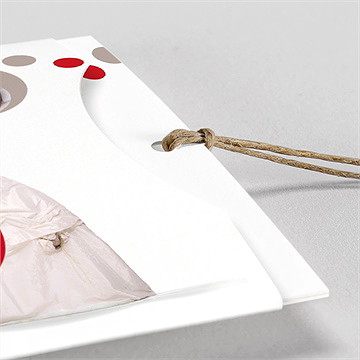 Faire-part mariage humour original pochette duo - Détail du faire-part