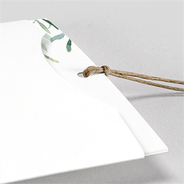 Faire-part mariage semer notre amour pochette duo - Détail du faire-part