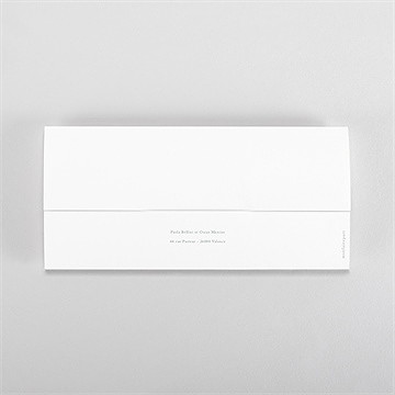 Faire-part mariage semer notre amour pochette duo - Dos du faire-part