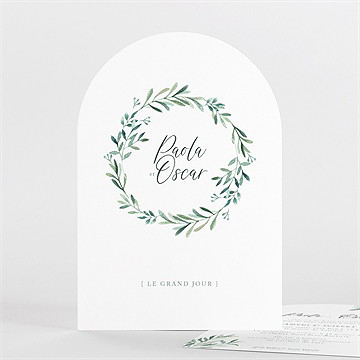 Faire-part mariage semer notre amour arche