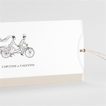 Faire-part mariage au vent pochette duo !