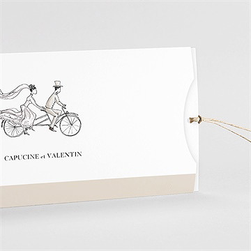 Faire-part mariage au vent pochette duo !