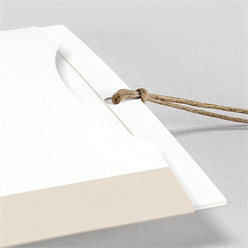 Faire-part mariage au vent pochette duo ! - Détail du faire-part