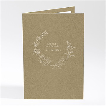 Faire-part mariage festivités plié portrait