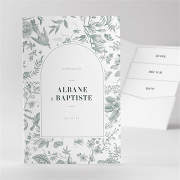 Faire-part mariage sculpture pocketfold