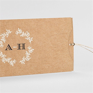 Faire-part mariage petite cocotte pochette duo