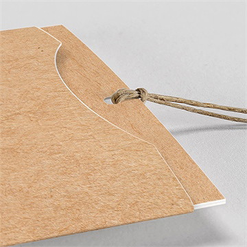 Faire-part mariage petite cocotte pochette duo - Détail du faire-part