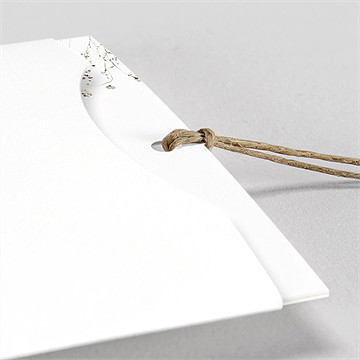 Faire-part mariage complicité pochette duo - Détail du faire-part