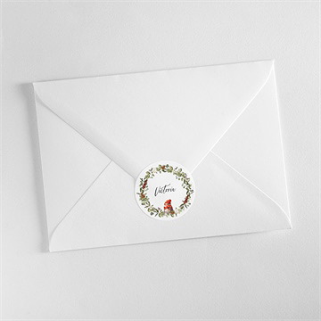 Sticker naissance oiseau d'hiver - Mise en situation