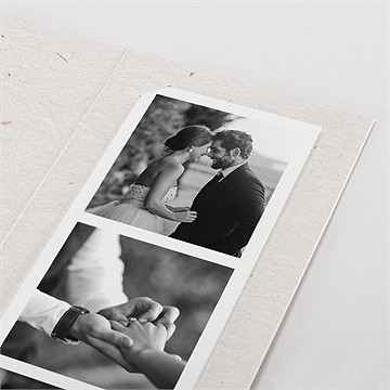 Remerciement mariage capsule champetre - Détail du faire-part