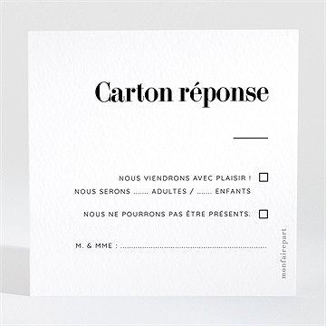 Carton réponse mariage tendance