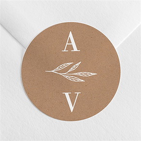 Sticker mariage capsule champetre