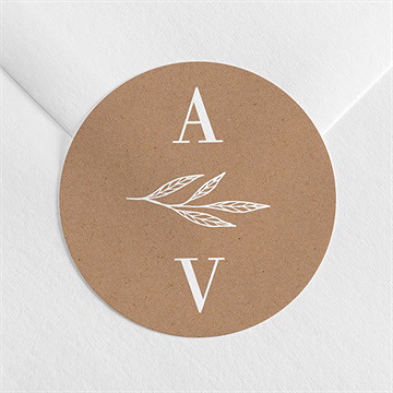 Sticker mariage capsule champetre