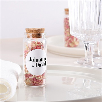 Mignonette mariage tendance sticker - Mise en situation