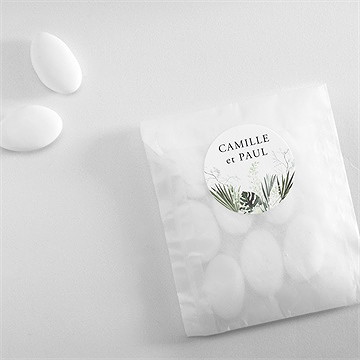 Sticker mariage tropical - Mise en situation