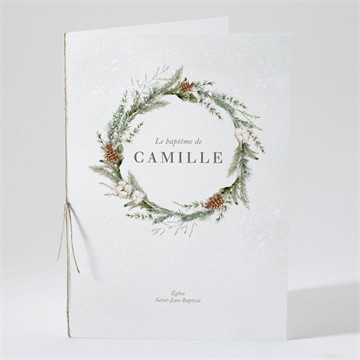 Livret de messe baptême l'hiver